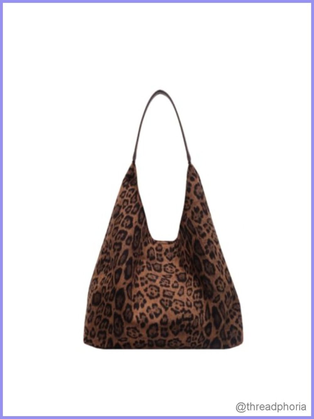 DOTITOY Leopard Print Canvas Tote Bag Large Capacity Shoulder Bag Shopper